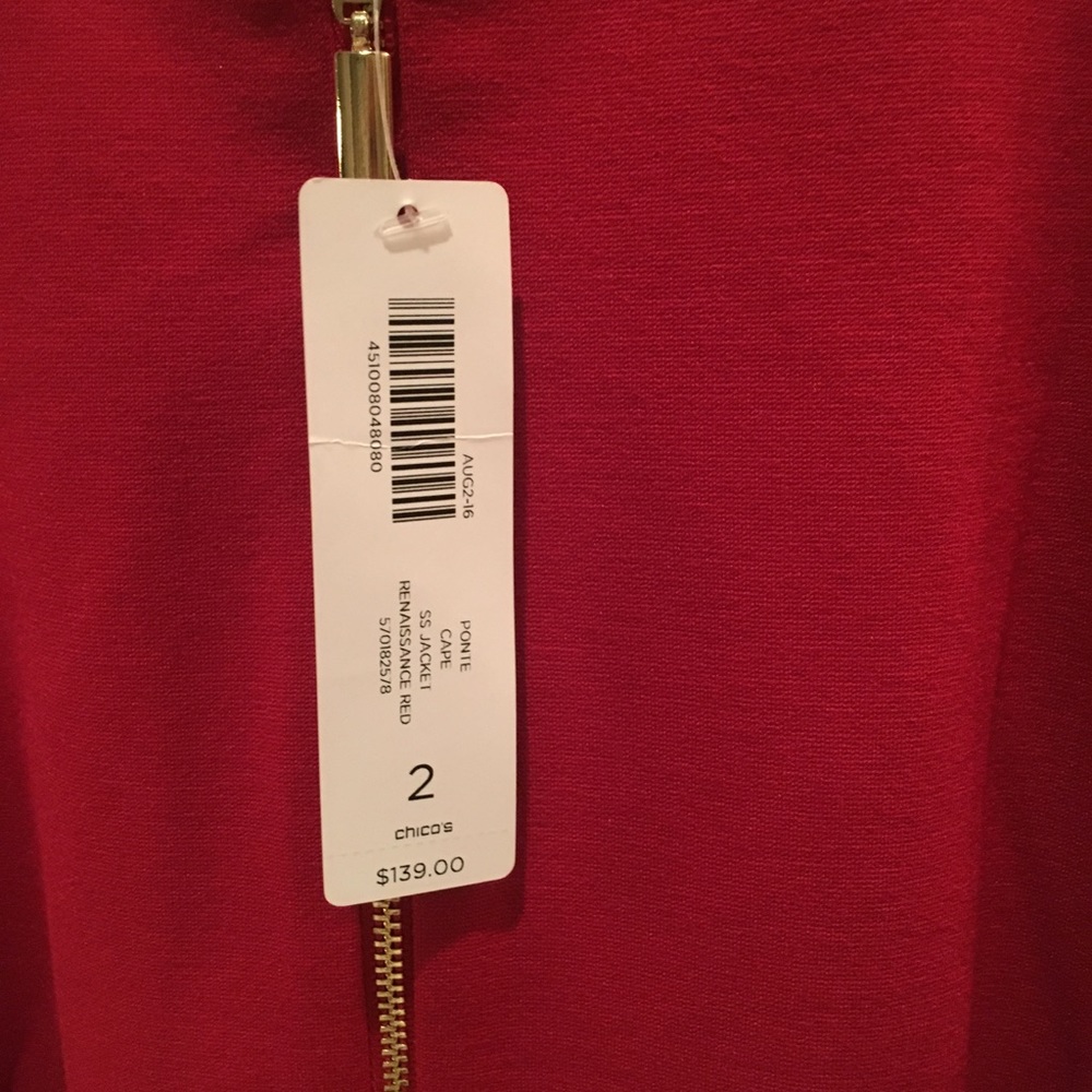 CHICO’S - Ponte Cape SS Jacket - Picture 5 of 8